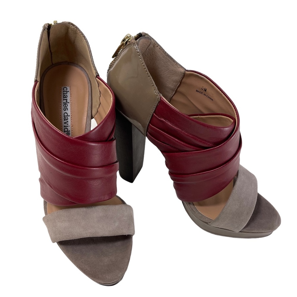 Charles David Heeled Sandal Shoes Size 5M